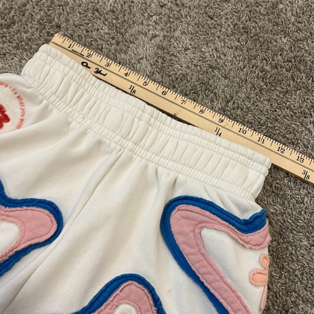 Nike Project U*phoria Embroidered Flower‎ Patch Shorts White Multicolor XS fun - Picture 10 of 15